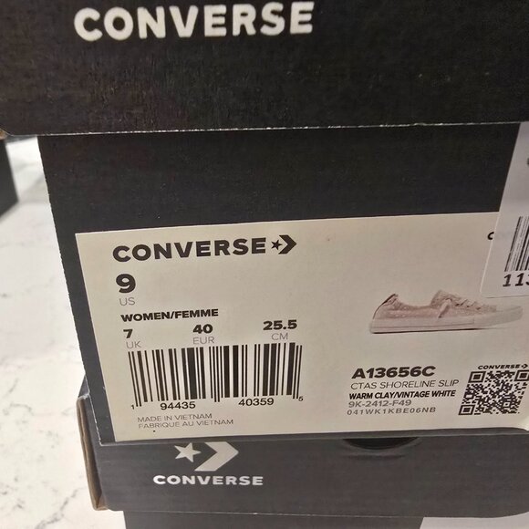 CONVERSE Women's Chuck Taylor All Star Shoreline Slip-on Clay Stretchy Sz 9 NEW - Picture 11 of 12